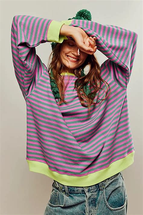 Free People Classic Striped Crew .